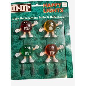 M&Ms Candy Happy Lights Replacement Bulbs & Reflectors  Set Of 4